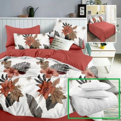Pachet promo lenjerie pat finet 6 piese + 2 perne + pilota (m378)